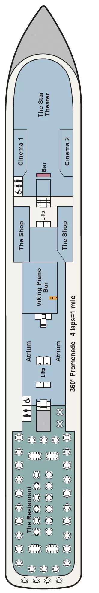 Viking Sun Deck 2 deck 2 plan | Cruisedeckplans.com