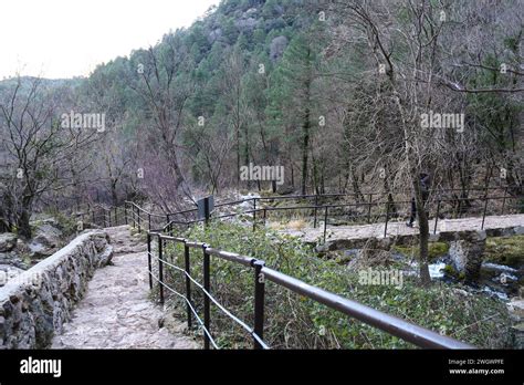 Hiking route in Nacimiento del Rio Mundo in Sierra de Alcaraz, Albacete ...