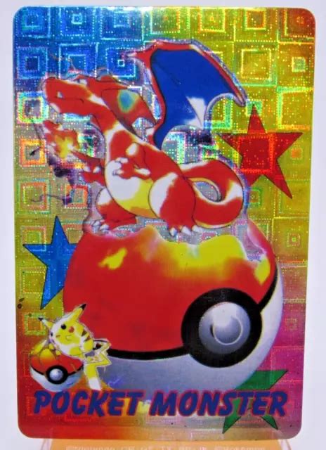 JAPANESE 90'S VENDING Machine Sticker Pokemon Card Holo Prism CHARIZARD $0.99 - PicClick