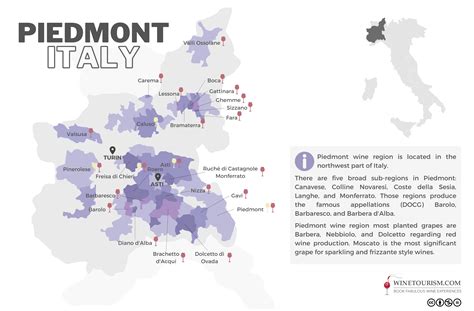 Piedmont Wine Map | My XXX Hot Girl