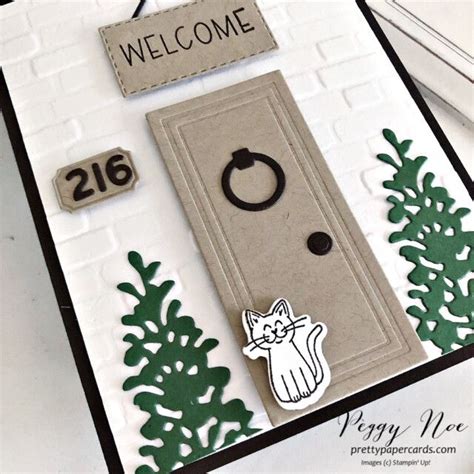 Handmade Welcome Card made with the Warm Welcome Stamp Set by Stampin\' Up! created by Peggy Noe ...