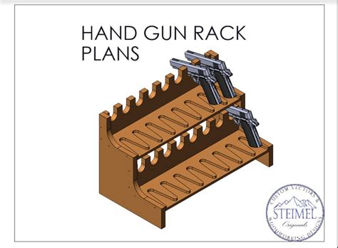 Gun Rack Plan SVG, Pistol, Wall Hanging, Woodworking, Blue Prints ...