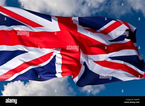 Waving union jack flag hi-res stock photography and images - Alamy