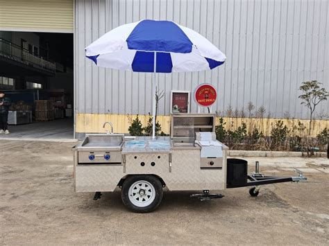 Portable Hot Dog Cart for Sale | Hot Dog Trailer with Grill-