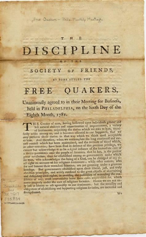 Quaker Beliefs and Practices in America – PA Digital