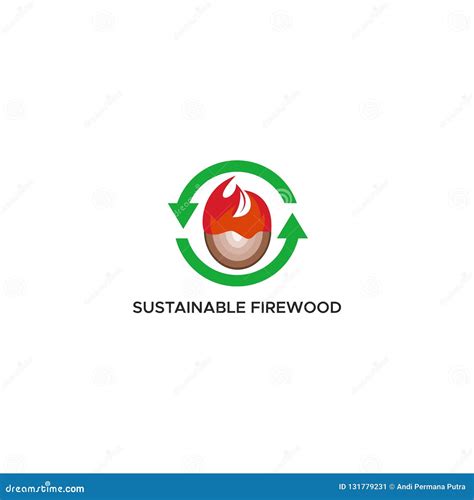 Firewood Logo With Survive Text Vector Illustration | CartoonDealer.com #229957766