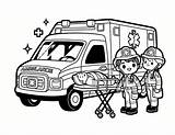Free Printable Ambulance Coloring Pages sketch template