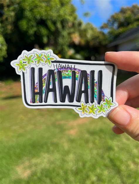 Hawaii License Plate Sticker