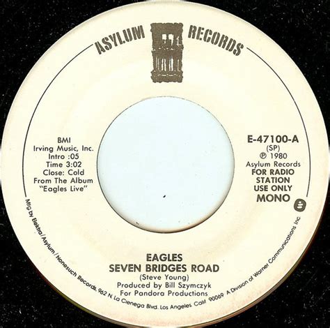 Eagles – Seven Bridges Road (1980, Vinyl) - Discogs