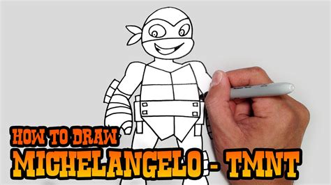 How to Draw Michelangelo- TMNT- Video Lesson - YouTube