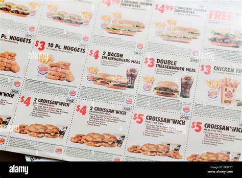 Burger king coupons hi-res stock photography and images - Alamy