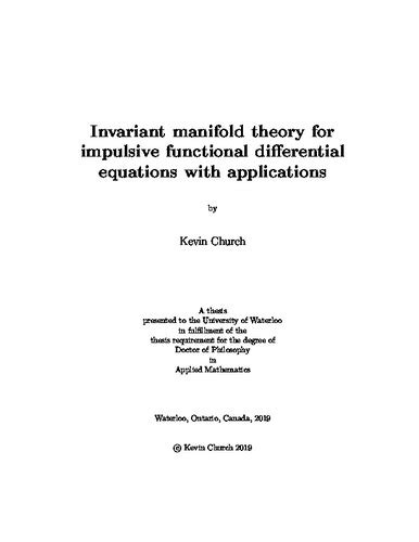 Invariant manifold theory for impulsive functional differential equations with applications