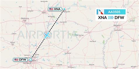 AA3505 Flight Status American Airlines: Bentonville to Dallas (AAL3505)