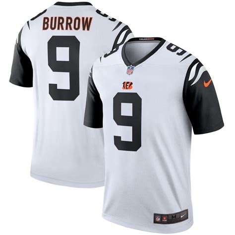 Men's Cincinnati Bengals Joe Burrow Nike White 2nd Alternate Legend Jersey