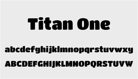 Titan One font - Font Tr