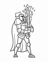 Knight Coloring Pages Free Printable PDF sketch template