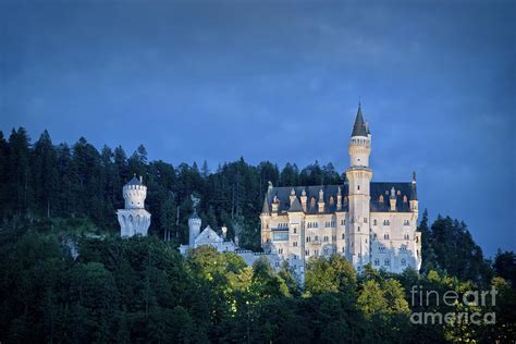 Neuschwanstein castle at night, Bavaria, Germany Photograph by Delphimages Photo Creations ...