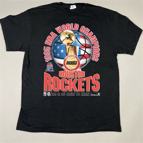 1995 Houston Rockets Champions 94 95 Back to Back Shirt - Etsy