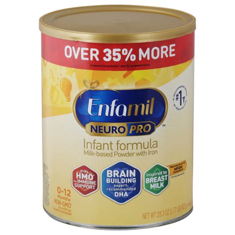 Save on Enfamil Neuro Pro Infant Formula Milk-Based Powder with Iron 0-12M Order Online Delivery ...