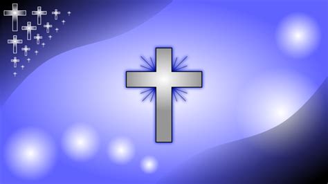 Public Domain Clip Art Image | Iceblue Glowing Cross Wallpaper | ID: 13526088027011 ...