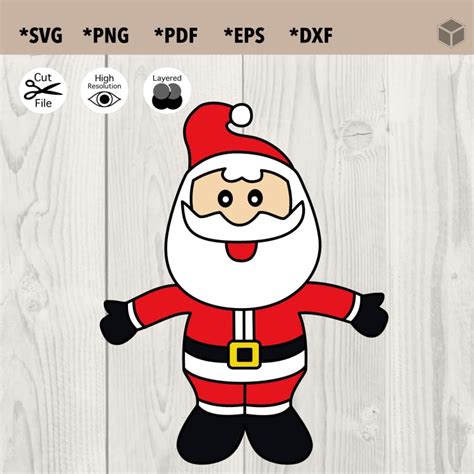 Santa Claus SVG File | The Digital Files – TDFcrafty