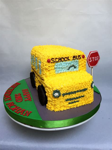 School Bus Theme Cake