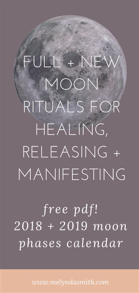 FULL + NEW MOON RITUALS FOR HEALING, RELEASING + MANIFESTING (FREE MOON ...