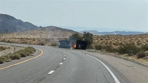 I-15 Closure Near Nevada-California Border: Semi-Truck Fire Causes ...