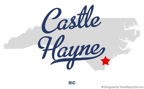 Map of Castle Hayne, NC, North Carolina