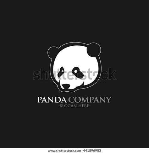 Vector Panda Head Design Logo Template Stock Vector (Royalty Free ...