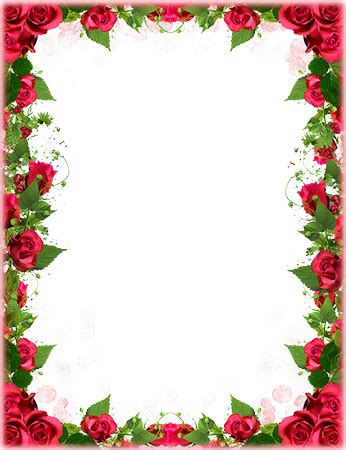 Red Flower Photo Frame