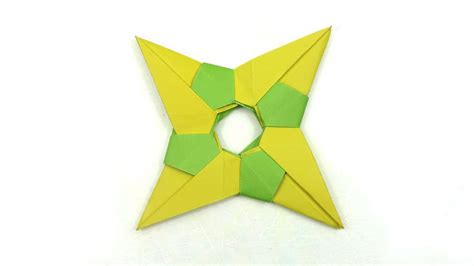 How to Make 4 Pointed Paper Ninja Star - Easy Origami Ninja Star - YouTube