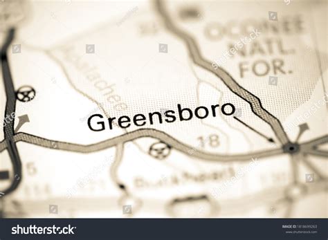 Greensboro Georgia Usa On Map Stock Photo 1818699263 | Shutterstock