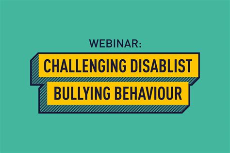 Webinar: Challenging Disablist Bullying Behaviour