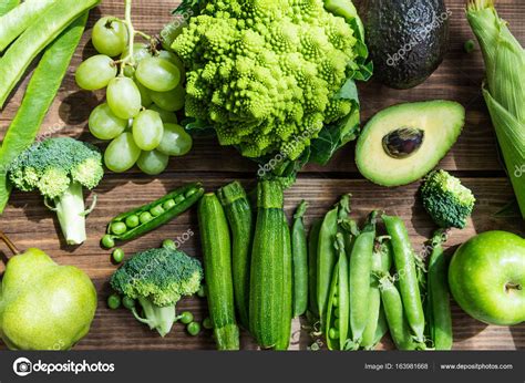 Fresh Raw Autumn Green Vegetables and Fruits Stock Photo by ©MAnuta ...