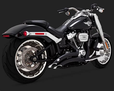 Vance & Hines Big Radius 2 into 2 Exhaust BLACK - Harley Davidson 2018 ...