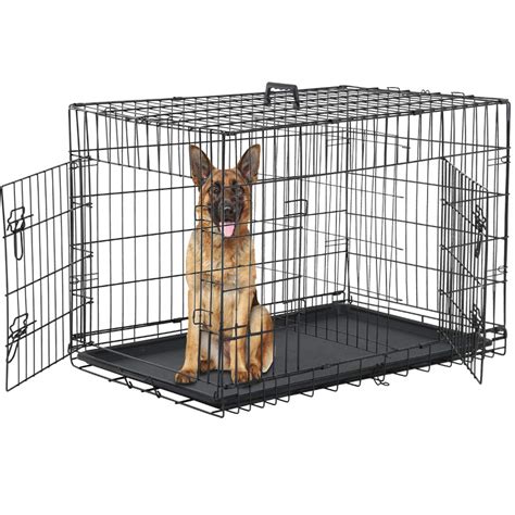 Buy Dog Crate for Large Medium Dogs Folding Dog Kennel Cage with ...