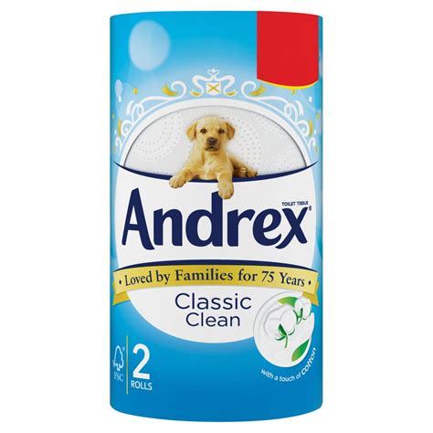 Andrex Classic Clean 2 Rolls (Case of 12) — BritishGram.com