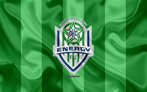 Oklahoma City Energy FC American football club, logo, green flag ...