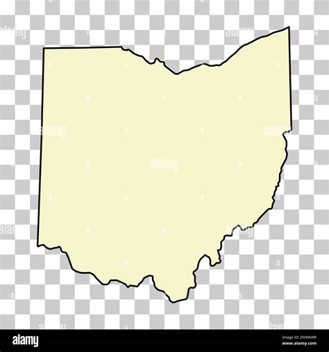 Ohio map shape, united states of america. Flat concept icon symbol ...