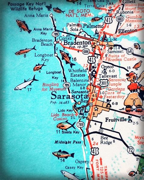 Sarasota Beaches Map | Beach Map