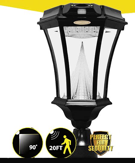 Victorian Solar Lamp Post with Motion Sensor