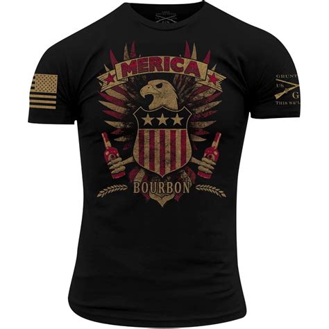 Grunt Style - Grunt Style Merica Bourbon Eagle T-Shirt - Black ...