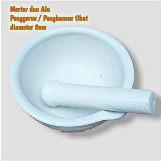 Jual Mortar Mortir Lumpang Pastle Alu Stamper 8 cm | Penumbuk Penggerus Ulekan Obat Puyer Kimia ...