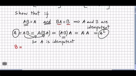 Linear Algebra 78, Idempotent Matrix - YouTube