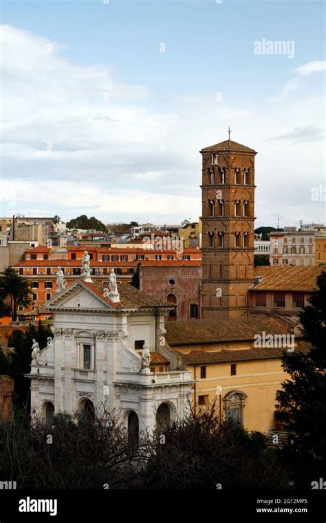 View of the Palatino ruins located in Rome, Italy Stock Photo - Alamy