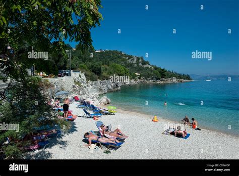 Beach at Nissaki, Corfu, Greece Stock Photo: 34991174 - Alamy