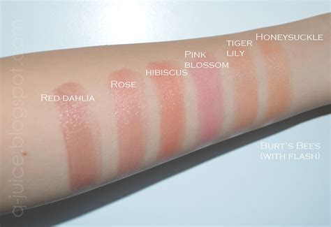 Jelly Q: Burt's Bees Tinted Lip Balm Swatches