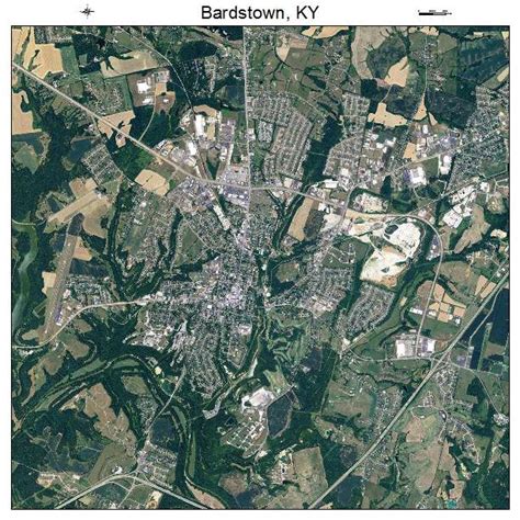 Aerial Photography Map of Bardstown, KY Kentucky