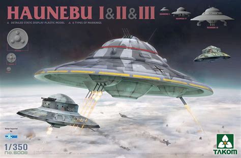 1/350 Takom Haunebu I, II, III German Flying Saucer UFO Model Kit - Squadron.com